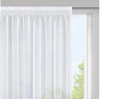 Eurofirany Elpidia fényáteresztő függöny Fehér 350x150 cm