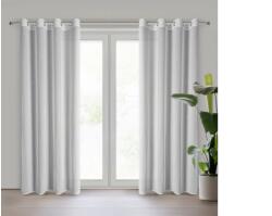 EUROFIRANY Ariadna apró kövekkel díszített függöny sifon szövetből Fehér 140x250 cm