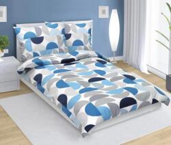 BellaTEX Pamut ágyneműhuzat kék félkör alakú 140x220, 70x90 cm (Bellatex)