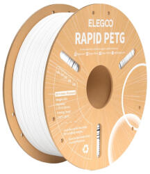 Elegoo Rapid Petg 1kg Filament Fehér 3D nyomtatókhoz, Gyors nyomtatás (50.203.0217)