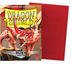  Dragon Shield Standard Matte Sleeves - Ruby Rubis (100db/csomag) - Rubintvörös