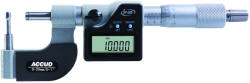 Accud EU Micrometru digital pentru tevi ACCUD 380-001-02, 0-25mm x 0.001mm, nicovala cilindrica 8 x Φ3, 5 mm, IP65 (380-001-02)
