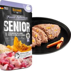 BELCANDO nedves kutyaeledel 125 gr Senior húsmenü rizzsel és sütőtökkel