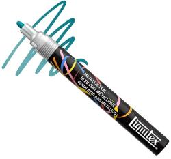 Liquitex Marker - akril dekormarker, 2mm, kerek hegy - metallic teal