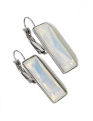  Óriás tégla fülbevaló (white opal) (202102272)