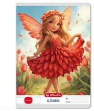Herlitz Hercegnős leckefüzet Piros Fairy, A/5 - Herlitz (H_2026_400212726_fairy)