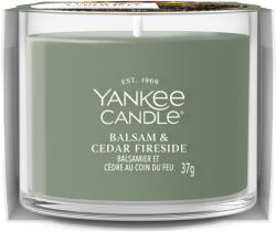 Yankee Candle Üveg Votív Gyertya Balsam & Cedar Fireside - yankeegyertya