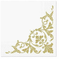 PAW Papírszalvéta 33x33 cm 3 rétegű 20 lap/csomag - Motif arany
