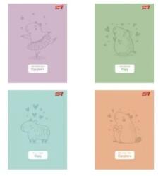 St. Majewski füzet A5 Capybara Pastel 32 lapos, kockás, laminált (692772)