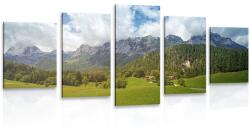Dovido Tablou 5-piese Austria pitorească - 200x100