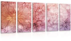 Dovido Tablou 5-piese Mandala florală - 150x75
