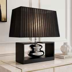 IV Interior Concept Veioza neagra cu tesatura organza GRACIA 35cm (A-70023 VC)