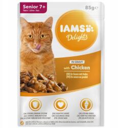 Iams Cat Senior Delights zsebes csirkehúsos mártásban 85g