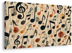 Dovido Tablou simfonie vintage de note muzicale - 30x20