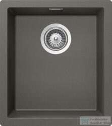 SCHOCK Kaia N-100S CRISTADUR® Silverstone 406x456 mm gránit kompozit konyhai mosogatótálca, sötétszürke KAIN100SSILV (KAIN100SSILV)