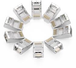 UGREEN MUFA RJ-45 Ugreen, NW111 pt. cablu UTP, Cat6, RJ-45 (T), shielded plastic, 10 buc, 20333 - 6957303823338