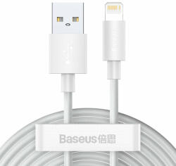 Baseus Cablu date Lightning Baseus, 2.4A 1.5m, TZCALZJ-02 (pachet - 2 buc. )