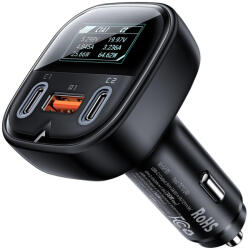 ACEFAST Incarcator auto Type-C, USB, display digital, 101W, Acefast B5