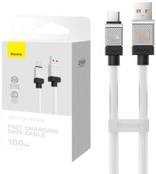Baseus CABLU alimentare si date Baseus, Fast Charging Data Cable pt. smartphone, USB (T) la USB Type-C (T), 100W, 2m, alb, CAKW000702 (include TV 0.18lei) - 6932172626853