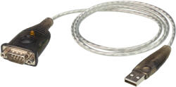ATEN ADAPTOR USB ATEN, USB 2.0 (T) la Serial RS232 (9-pin)(T), 1 m, gri, UC232A1-AT (timbru verde 0.08 lei)