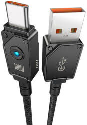Baseus CABLU alimentare si date Baseus Unbreakable, Fast Charging Data Cable pt. smartphone, USB la USB Type-C 100W, 1m, braided aliaj zinc, negru P10355801111-00 (timbru verde 0.08 lei) - 6932172633233
