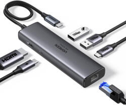 UGREEN HUB USB-C la 2 buc. USB3.2, 2 buc. Type-C, HDMI, RJ45 Ugreen, 45000