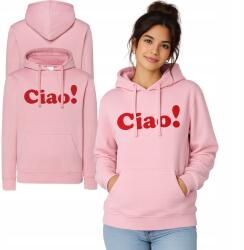  Ciao! Női kapucnis pulóver rózsaszín ajándék neki S (CIAO_1)