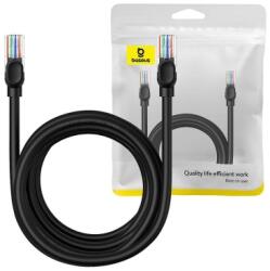 Baseus PATCH CORD UTP Baseus Cat5, fire din cupru, round cable, viteza maxima 1 Gbps, PVC, 5m, negru B00133206111-05 (timbru verde 0.08 lei) - 6932172637019