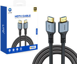 Lito - Video Cable HD119 (LD-H11) - HDMI to HDMI, 8K@60Hz, Color RGB 4.4: 4 HDR, 1.8M - Black