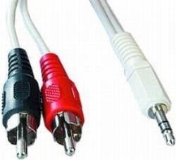 Gembird CABLU audio GEMBIRD stereo (3.5 mm jack la 2 x RCA), 5m CCA-458-5M (timbru verde 0.08 lei)
