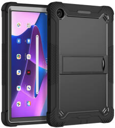 Techsuit [Pachet 360°] Husa + folie sticla Lenovo Tab M10 Plus Gen 3 TB-125FTB-128F Techsuit Rugged TabShell, negru