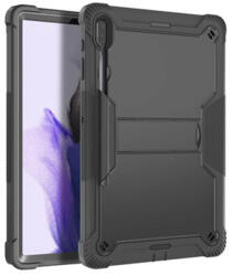 Techsuit [Pachet 360°] Husa + folie sticla Samsung Galaxy Tab S7 FE Techsuit Rugged TabShell, negru