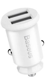 Baseus Incarcator auto USB Baseus, 5V, 3.1A, alb, CCALL-ML02