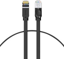 Baseus PATCH CORD UTP Baseus Cat6, fire din cupru, flat cable, viteza maxima 1 Gbps, PVC, 0.5m, negru PCWL-A01 (timbru verde 0.08 lei) - 6953156217058
