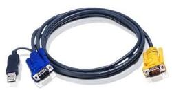 ATEN I / O ACC CABLE USB KVM 1.8M / 3 IN 1 SPDH 2L-5202UP ATEN 2L-5202UP (timbru verde 0.8 lei)