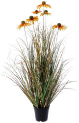AdTrend Margarete galbene artificiale in ghiveci 13 x 90 cm (101078A)