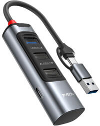 YESIDO Hub USB, Type-C la 3x USB, USB-C, 5Gbps Yesido, HB19