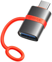 Mcdodo Adaptor USB la Type-C, 5Gbps, Plug&Play Mcdodo OT-3810, gri