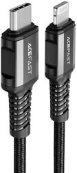 ACEFAST Cablu incarcare iPhone, 30W, 3A Acefast, C1-01, negru, 1.2m