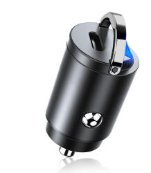 Techsuit Incarcator auto bricheta mini Type-C PD30W Techsuit C5, negru