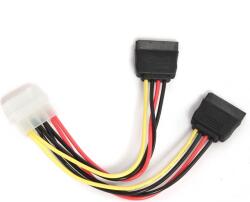 Gembird CABLU alimentare GEMBIRD, adaptor Molex la 2 x S-ATA, 30cm CC-SATA-PSY-0.3M (timbru verde 0.08 lei)