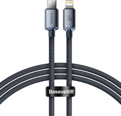 Baseus Cablu USB-C Lightning Baseus 20W, 1.2m, negru, CAJY000201