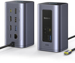 Baseus Docking Station USB-C la HDMI, USB, RJ45 Baseus, B00568103813-00