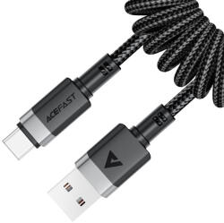 ACEFAST Cablu incarcare USB, tip C, 3A Acefast, C14-04, negru, 1.2m