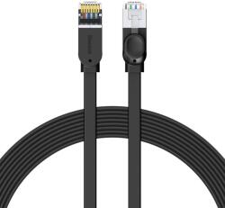 Baseus PATCH CORD UTP Baseus Cat6, fire din cupru, flat cable, viteza maxima 1 Gbps, PVC, 8m, negru PCWL-E01 (timbru verde 0.08 lei) - 6953156217133