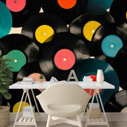 Dovido Tapet discuri vinil retro colorate - 539x363 - dovido - 823,37 RON