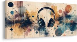 Dovido Tablou căști și sunet abstract - 60x30