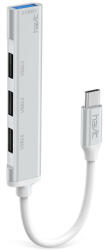Havit Docking Station, hub cu 4 buc. USB Havit, argintiu, HB41
