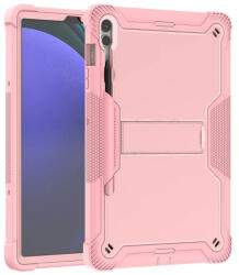 Techsuit Husa + folie sticla Samsung Galaxy Tab S9 Plus Techsuit Rugged TabShell, roz (Pachet 360°)