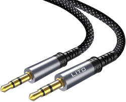 Lito Adaptor audio Jack 3.5mm Lito LA01D, negru